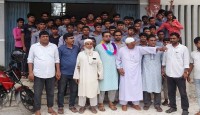 মান্দায় প্রধান শিক্ষক আব্দুল ওয়াহেদের স্বপদে যোগদান